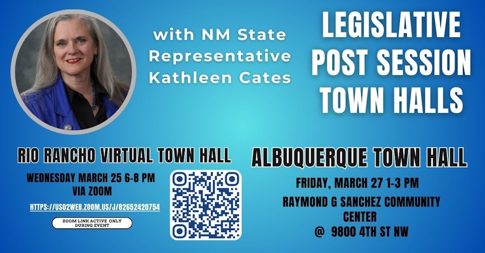 NM State Representative Kathleen Cates Rio Rancho & Albuquerque Virtual Town Hall
