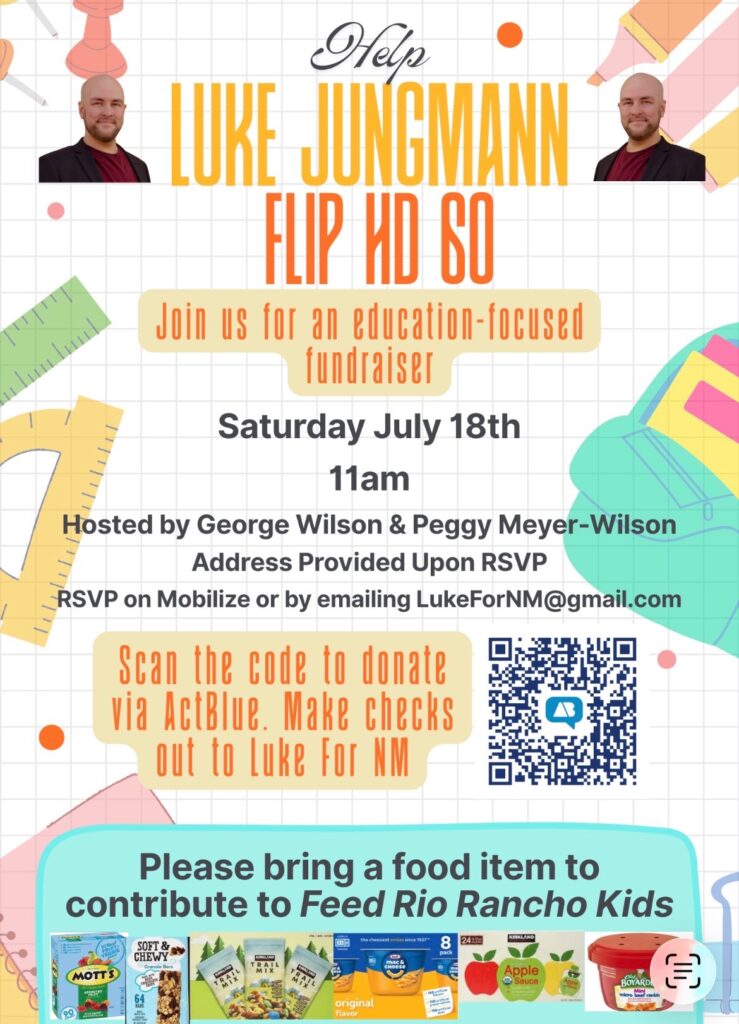Education-focused Fundraiser for Luke Jungmann for HD60