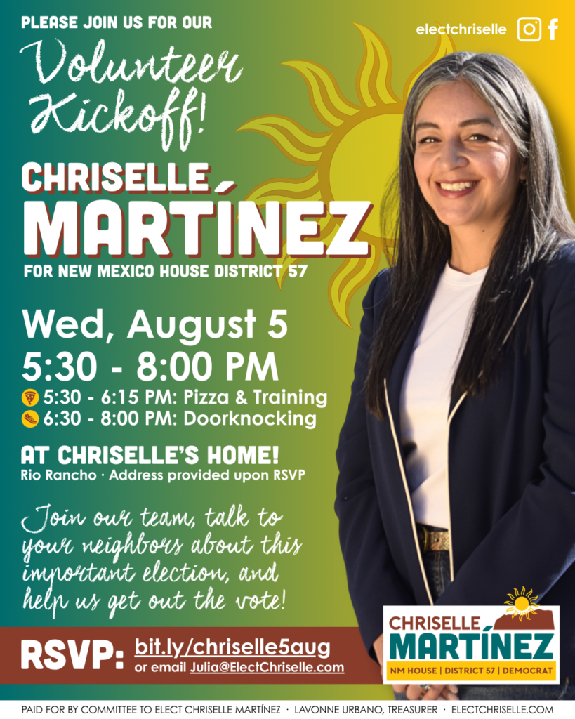 Volunteer Kickoff Chriselle Martinez for NM House District 57