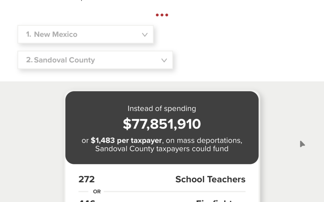Check how much cruel Republican deportations cost Sandoval County