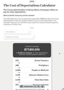 Cost of deportations calculator